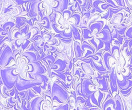 Fluid flowers monochrome seamless pattern in pastel lilac tones.