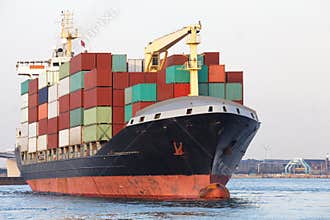 Cargo freight ship
