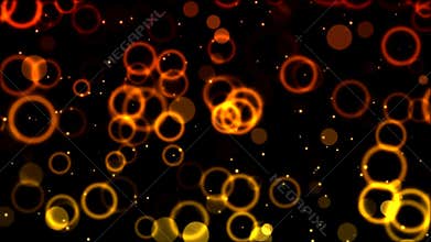 Abstract Circle Background Animation - Loop Orange