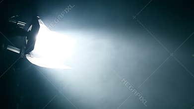 Spotlight beam smoke