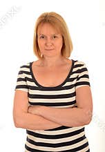 Woman with her arms folded