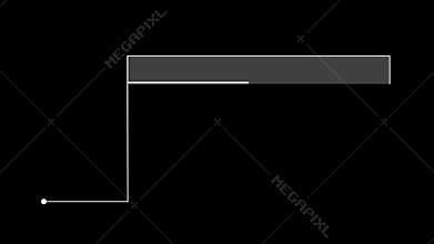 Modern Callout HUD Element With Digital Interface. Alpha