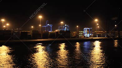 A Time-lapse Recording Taken From a Ship as it Departs Las Palmas, Spain