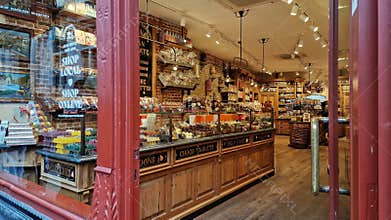 La Belgique Gourmande, chocolate shop in Bruges, Belgium.