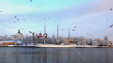 Stockholm City at winter