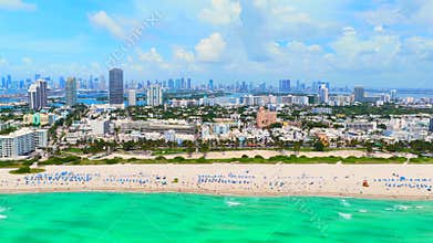 Ocean Drive stock video 2025 6k