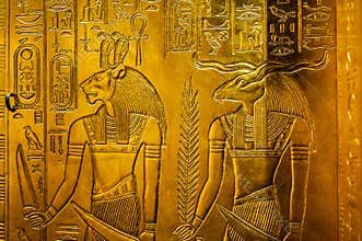 Relief with egypt gods