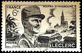 French General Leclerc Commemorative Stamp of 1947.