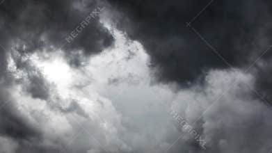 view of inside a thunderstorm inside a cumulonimbus cloud