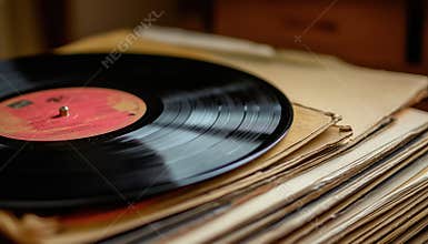 Vintage Vinyls And An Array Of Album Covers