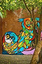 Mural Painting by CAM Brooklyn New York USA