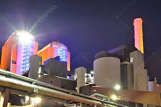 Thermal power plant exterior details