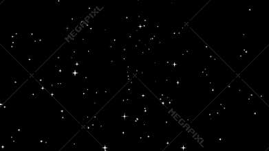 snow falling animation on black background 4k