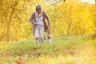 Active senior woman