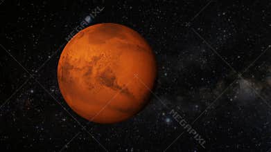 Animated one revolution of planet Mars