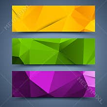 Ð¡olor banners templates. Abstract backgrounds