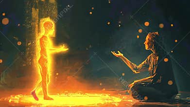 Woman Confronts the Spirit of a Child