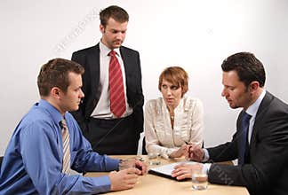 In the middle of meeting