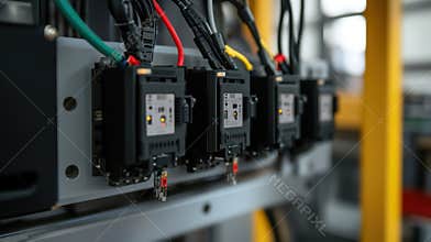 Electrical relays controlling industrial manufacturing process