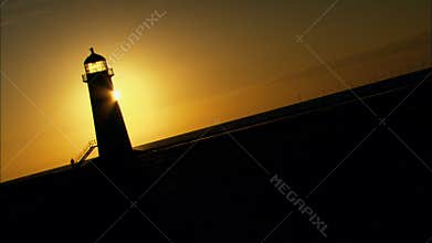 Lighthouse at sunset