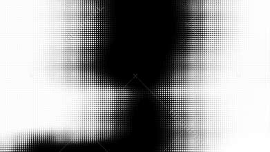 Black and white dot halftone pattern