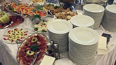 Food served on the table - a.k.a. swedish table