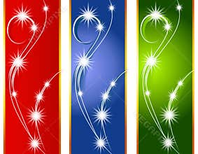 Christmas Lights Background Borders
