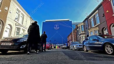The Approach to Goodison Park the Home of Everton Football Club