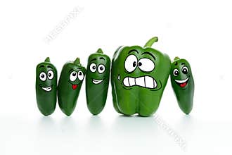 Fat and slim pepper