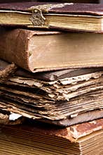 Antique stack of books