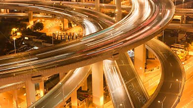 Timelapse Shanghai Nanpu Bridge