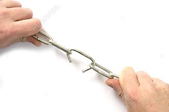 Chain Being pulled