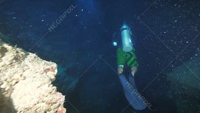 Aquaman swims through amaze coral reef to depths of ocean