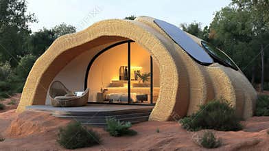 Innovative Ecofriendly Architecture Showcases Renewable Design Principles in a Futuristic Smart City Landscape