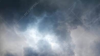 Twilight Thunderstorm With Brooding Skies and Flashes