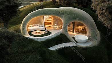 Innovative Eco Friendly Architecture Demonstrates Sustainability in a Green Smart City Setting Generative AI