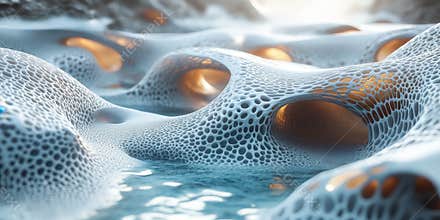 Nanostructured layers detailed textures inspired by nanoscale patterns in biomaterials