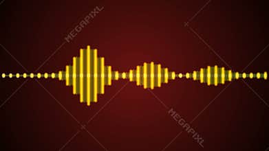 Yellow digital wave