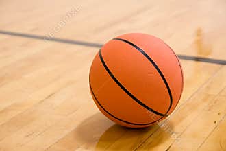 Basketball on Court