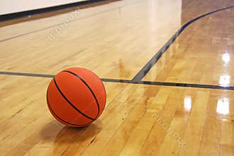 Basketball on Court