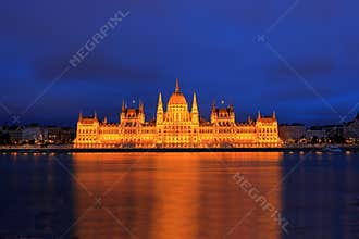 Hungarian Parliament Building, Gothic Revival style building with lavishly decorated rooms