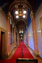 Hungarian Parliament Building, Gothic Revival style building with lavishly decorated rooms