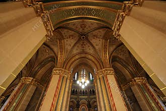 Hungarian Parliament Building, Gothic Revival style building with lavishly decorated rooms