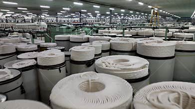 Ultra-Modern Textile Production Industries with Precision Cotton Handling