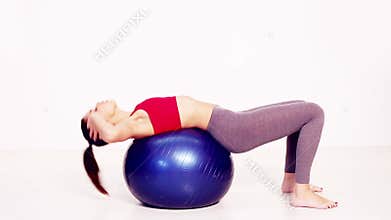 Pilates sit up exercise