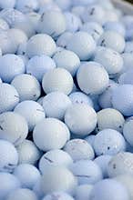 Assorted golf balls