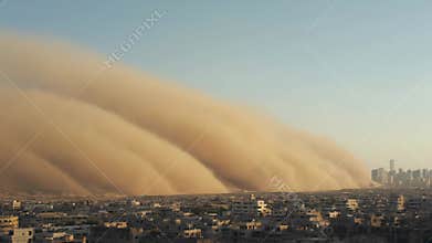 Sandstorm Engulfs City