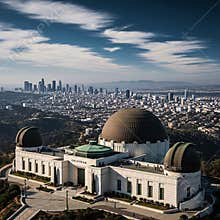 An AI generated image of Griffith Observatory