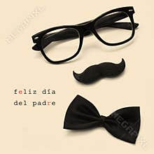 Feliz dia del padre, happy fathers day written in spanish