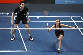 Badminton players Jacco Arends and Selena Piek